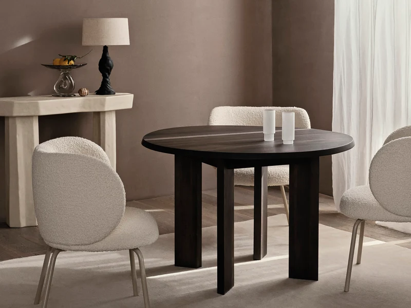 Tarn Dining Table - 115 - Dark Stained Beech