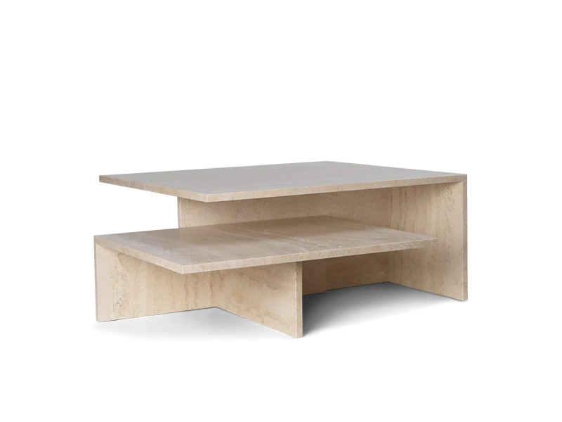 Distinct Grande Duo Tables - Travertine