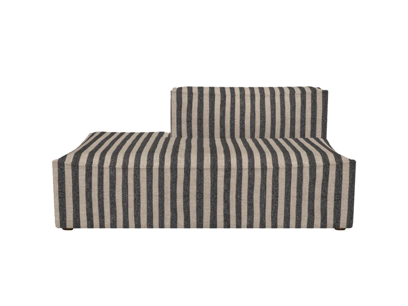 Catena Sofa Open End Left L300 - Louisiana - Sand/Black