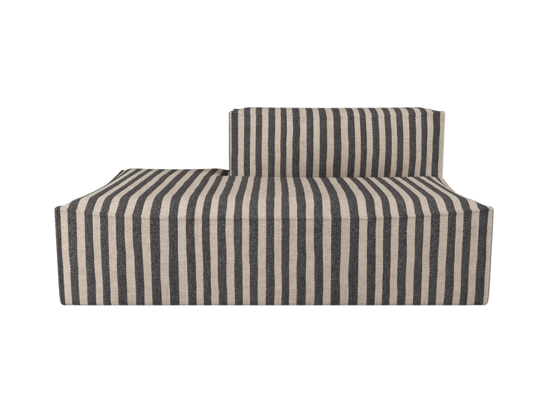 Catena Sofa Open End Left L300 - Louisiana - Sand/Black