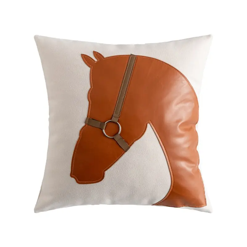 Housse de Coussin Simili-Cuir ELETTA