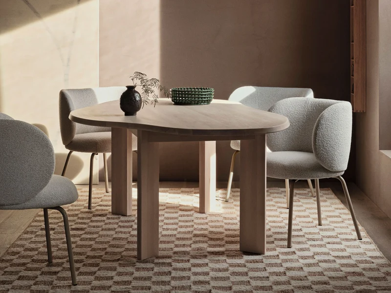 Tarn Dining Table - 220 - White Oiled Beech
