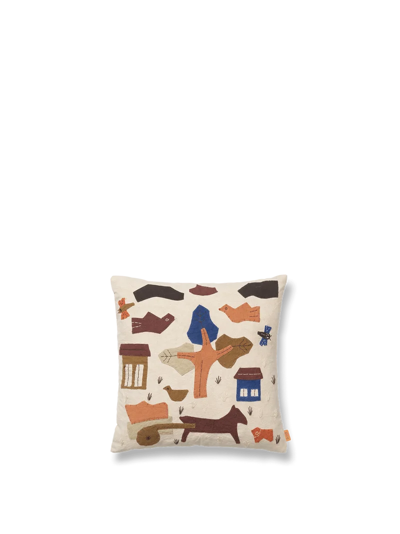 Village Cushion - Off-white