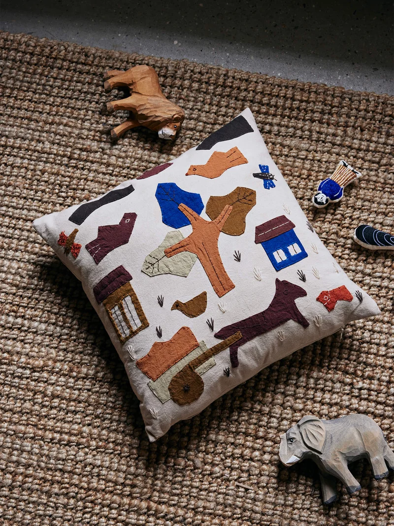 Village Cushion - Off-white