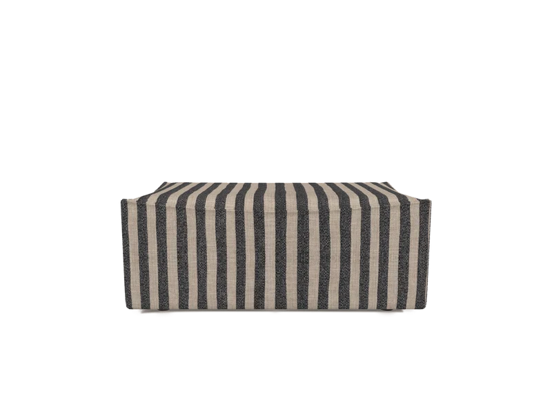Catena Pouf Rectangular L501 - Louisiana - Sand/Black