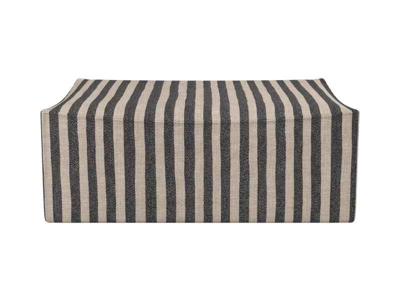 Catena Pouf Rectangular L501 - Louisiana - Sand/Black