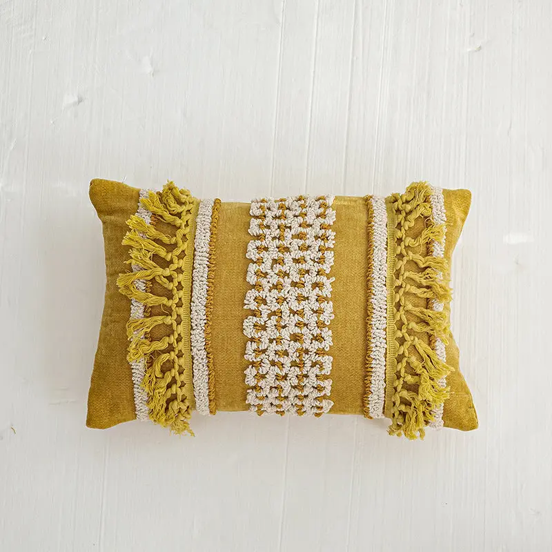 Housse de Coussin Brodée Velvet Yuna