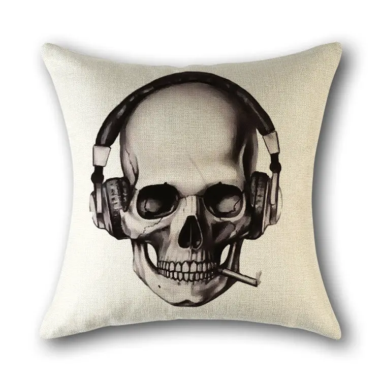 Housse de Coussin Scandinave SKULLFRAB