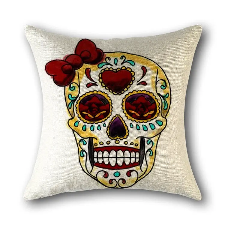 Housse de Coussin Scandinave SKULLFRAB