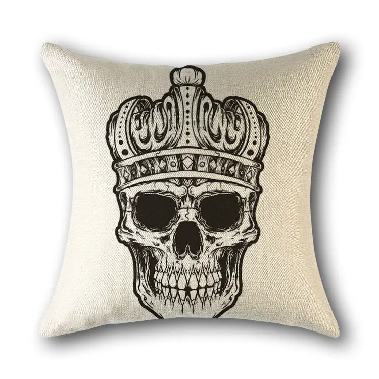 Housse de Coussin Scandinave SKULLFRAB