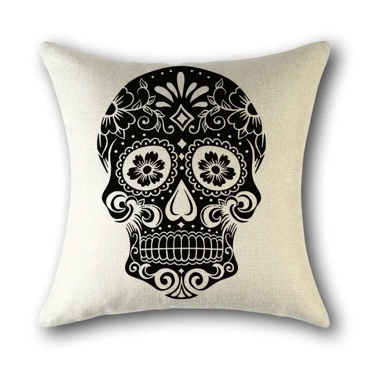 Housse de Coussin Scandinave SKULLFRAB