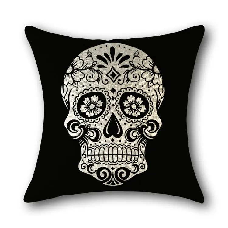 Housse de Coussin Scandinave SKULLFRAB