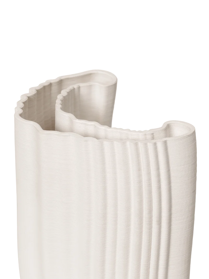 Moire Vase - Large - Off-White