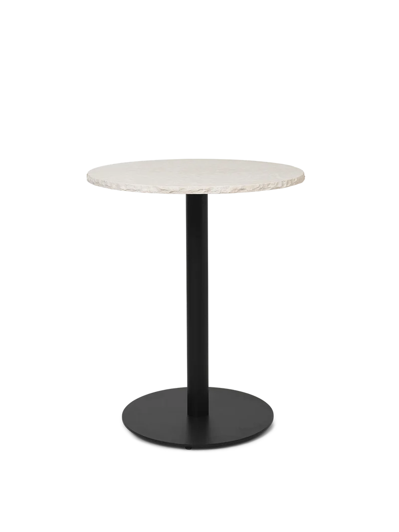 Mineral Café Table - Bianco Curia - Black