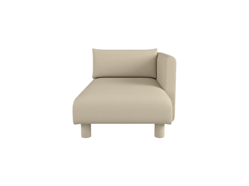 Dase Sofa Chaise Longue Right - Grain - Cashmere