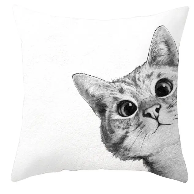 Housse de Coussin Cartoon Animal ANIDECOR