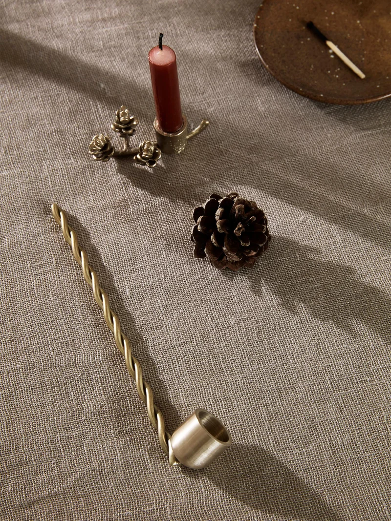 Twist Candle Snuffer - Brass