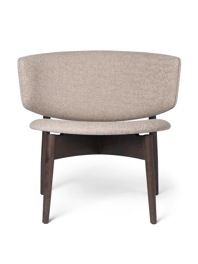 Herman Lounge Chair - Wood - Bouclé - Dark Stained Beech/Sand
