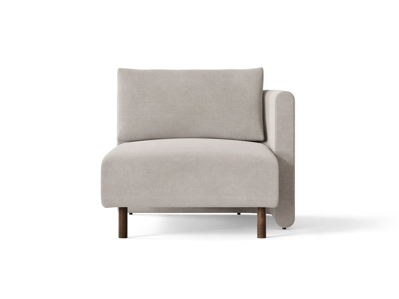 Dase Sofa Chaise Longue Right - Cotton Linen - Natural
