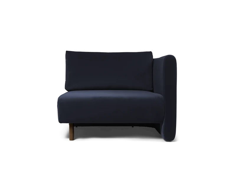 Dase Sofa Armrest Right - Rich Velvet - Navy