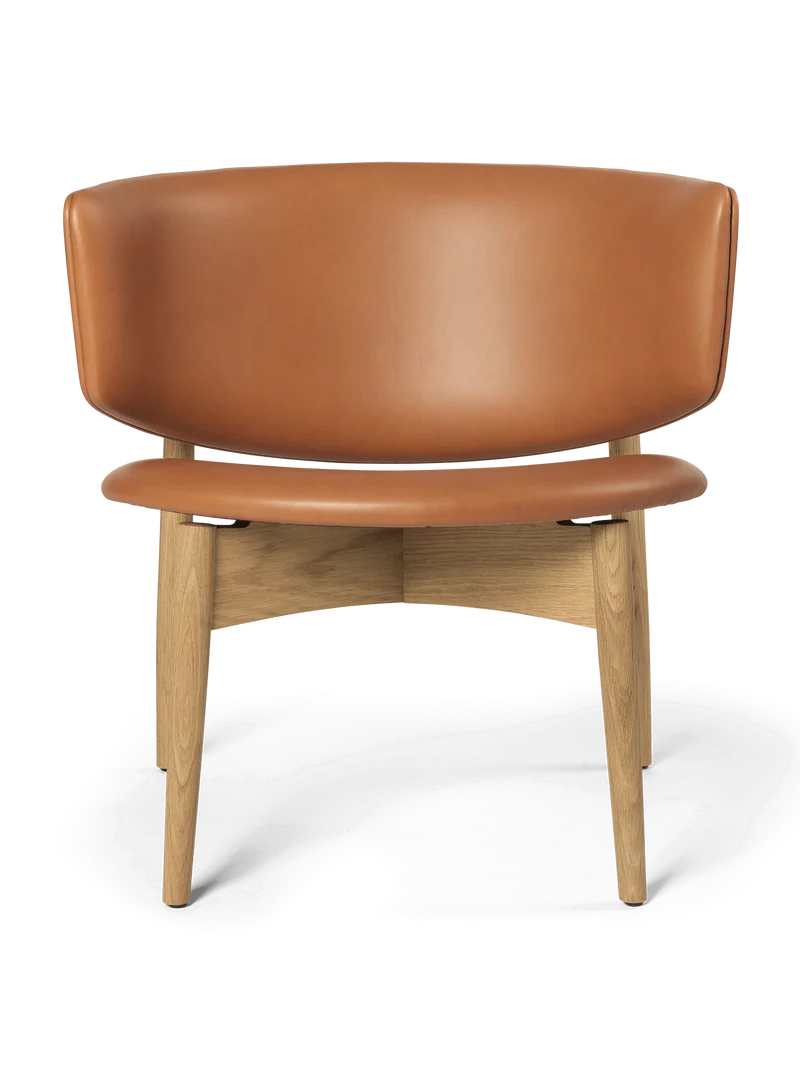 Herman Lounge Chair - Wood - Envy Leather - Oak/Cognac
