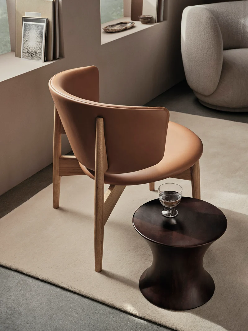 Herman Lounge Chair - Wood - Envy Leather - Oak/Cognac