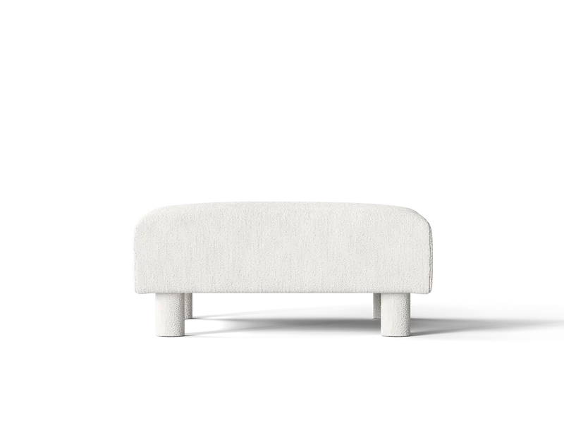 Dase Ottoman - Bouclé - Off-white