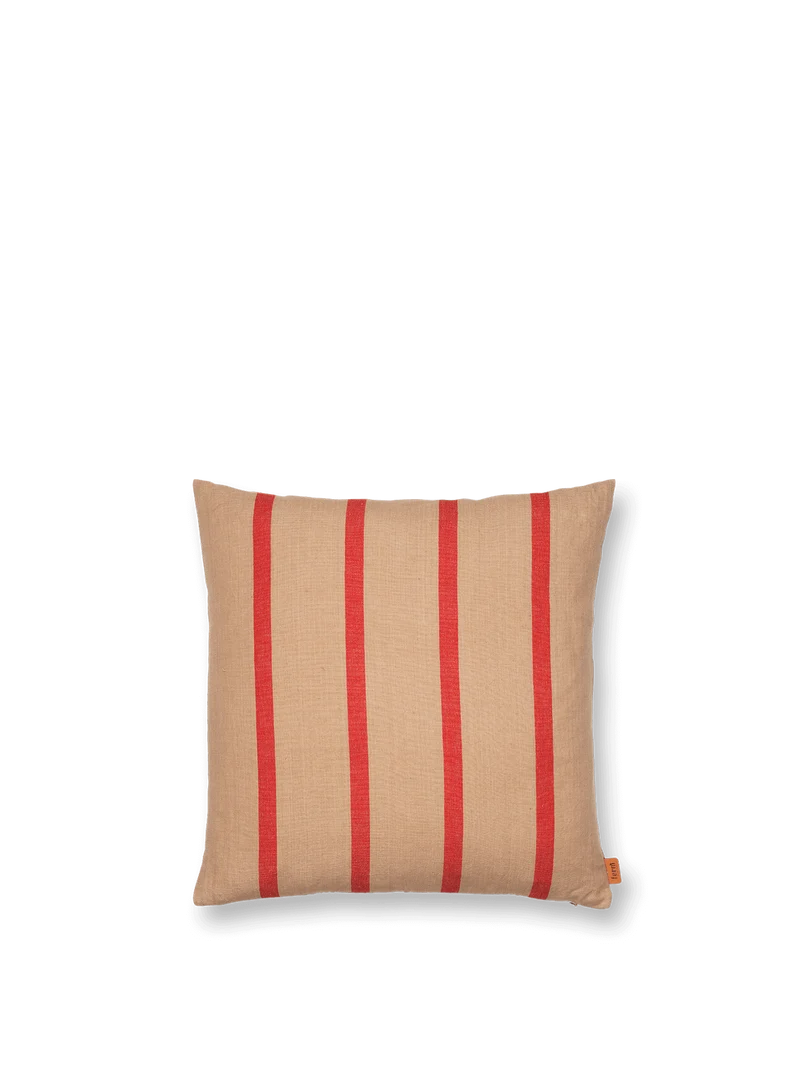 Grand Cushion Cover - Camel/Red