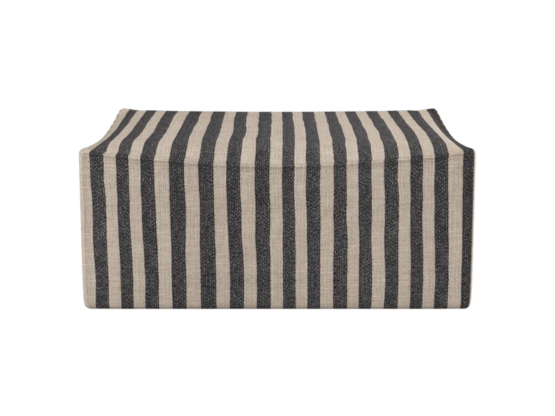 Catena Pouf Rectangular S501 - Louisiana - Sand/Black