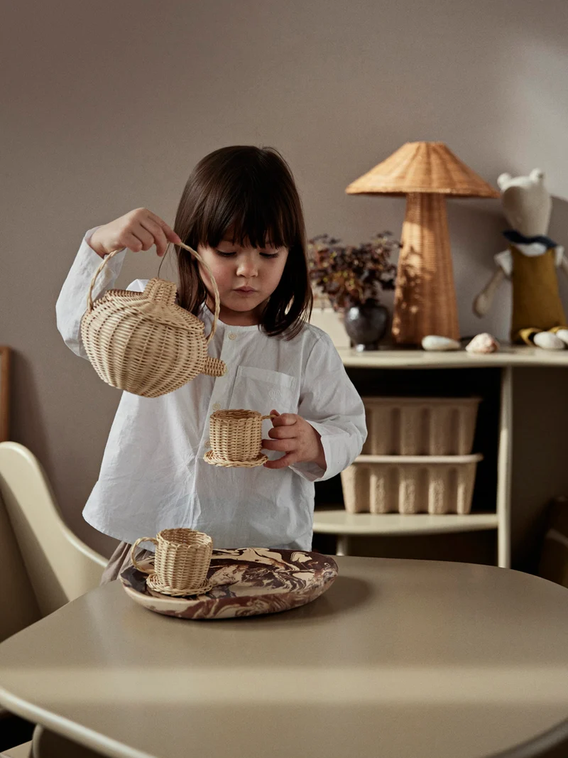 Rattan Tea Set - Natural