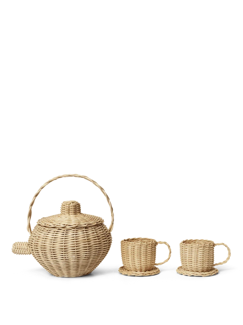 Rattan Tea Set - Natural