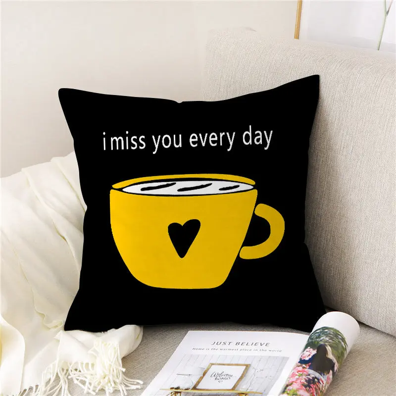 Housse de Coussin Velours PEACHE