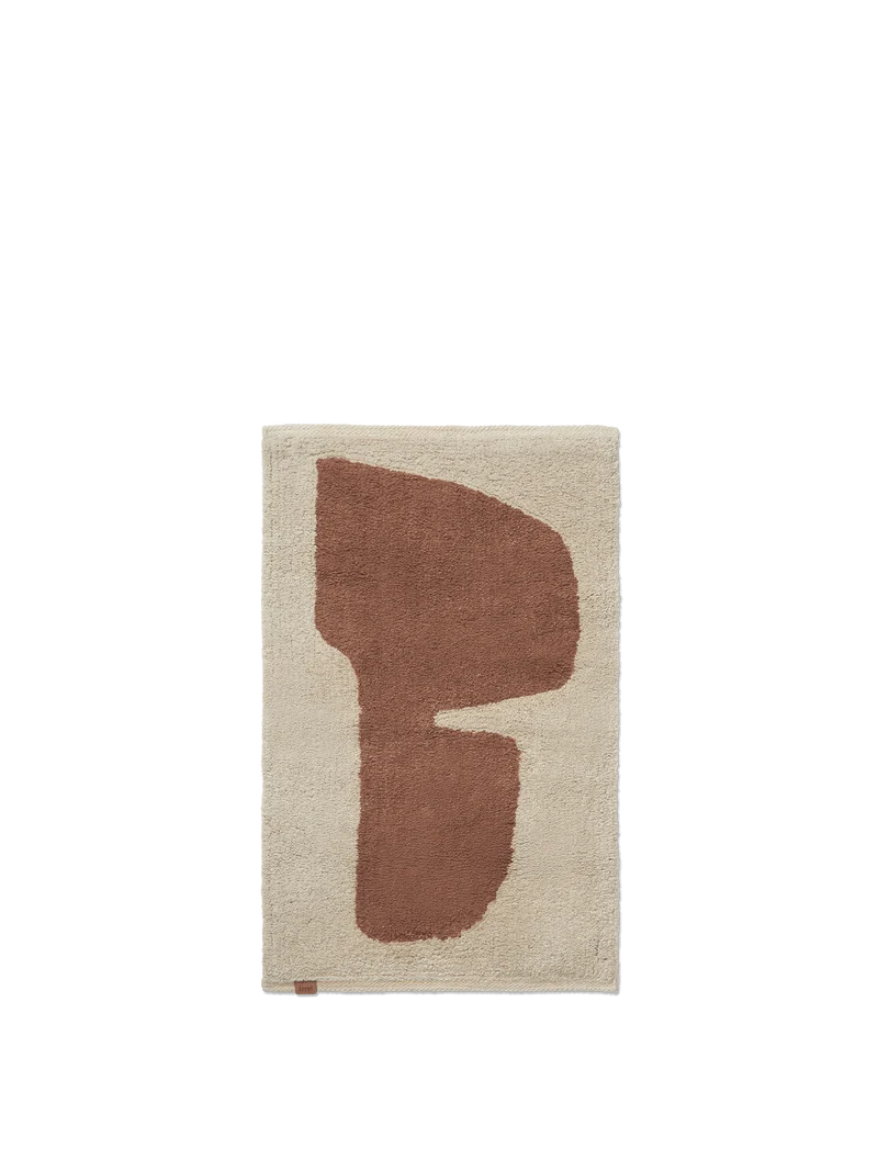 Lay Washable Mat - Parchment/Rust