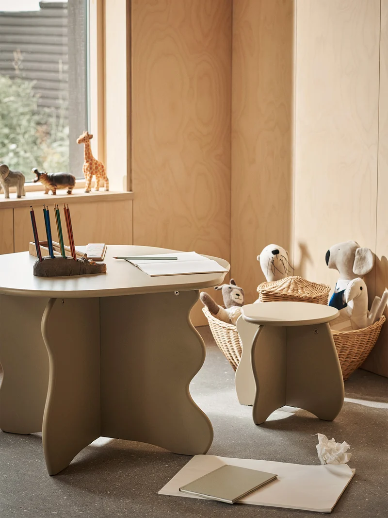 Slope Stool - Cashmere
