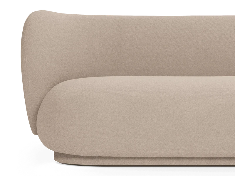 Rico Divan Left - Grain - Cashmere