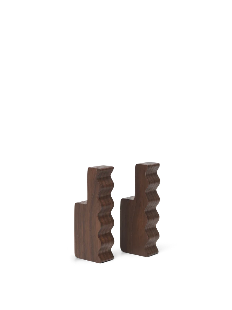 Unda Hooks - Set of 2 - Dark Brown
