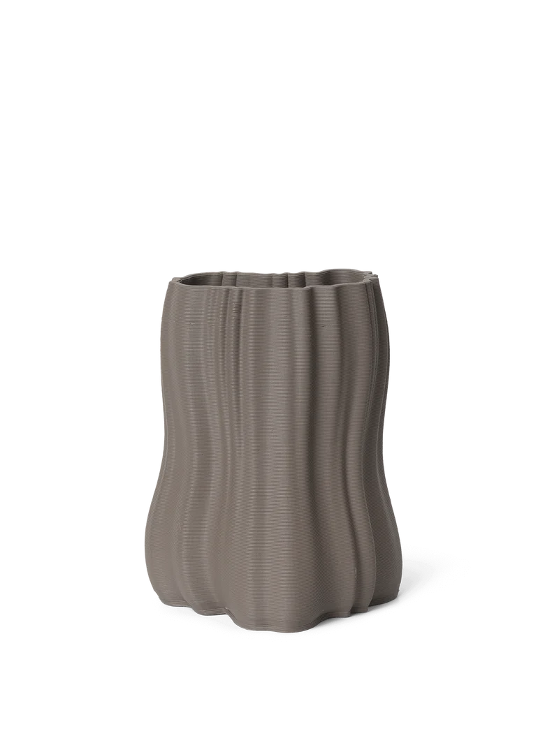 Moire Vase - Small - Anthracite