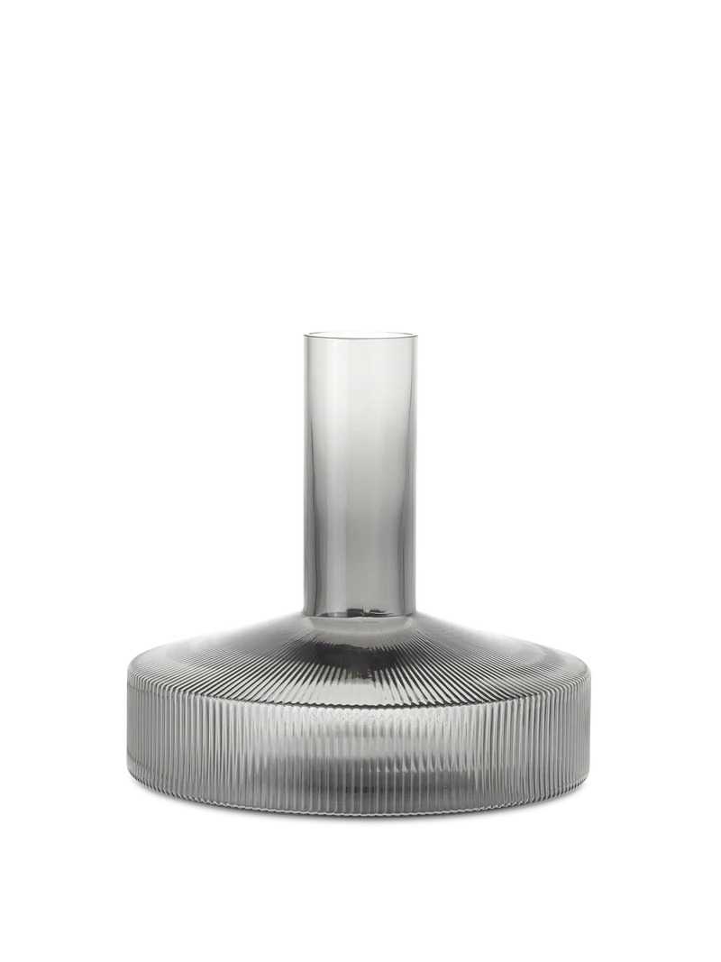 Ripple Wine Carafe - Smoked Grey