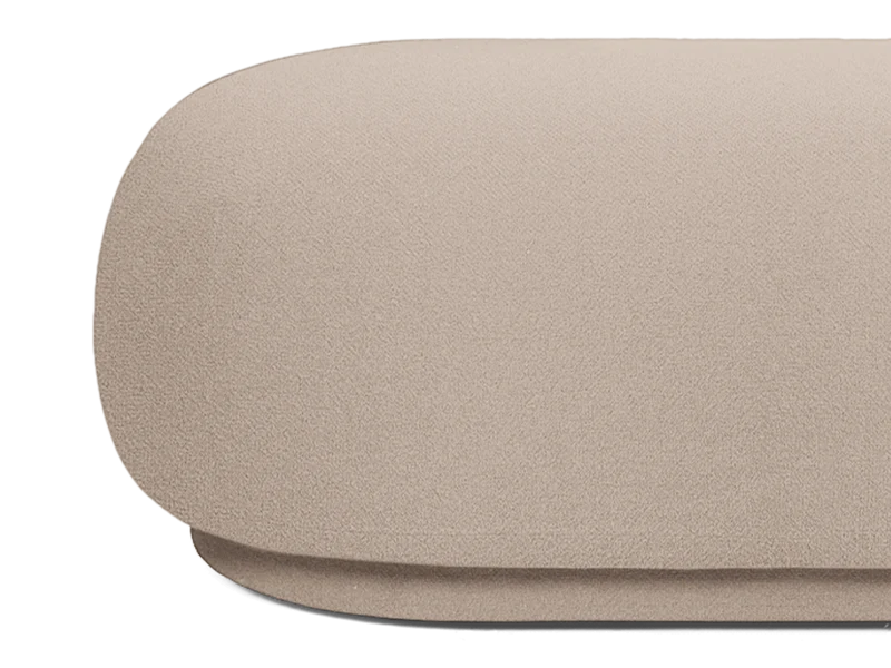 Rico Ottoman - Grain - Cashmere