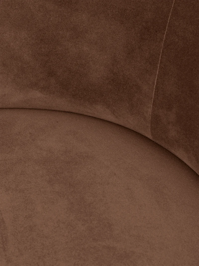 Rico Lounge Chair - Swivel - Rich Velvet - Soft Brown
