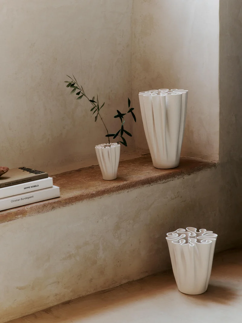 Dedali Vase - Medium - Off-White