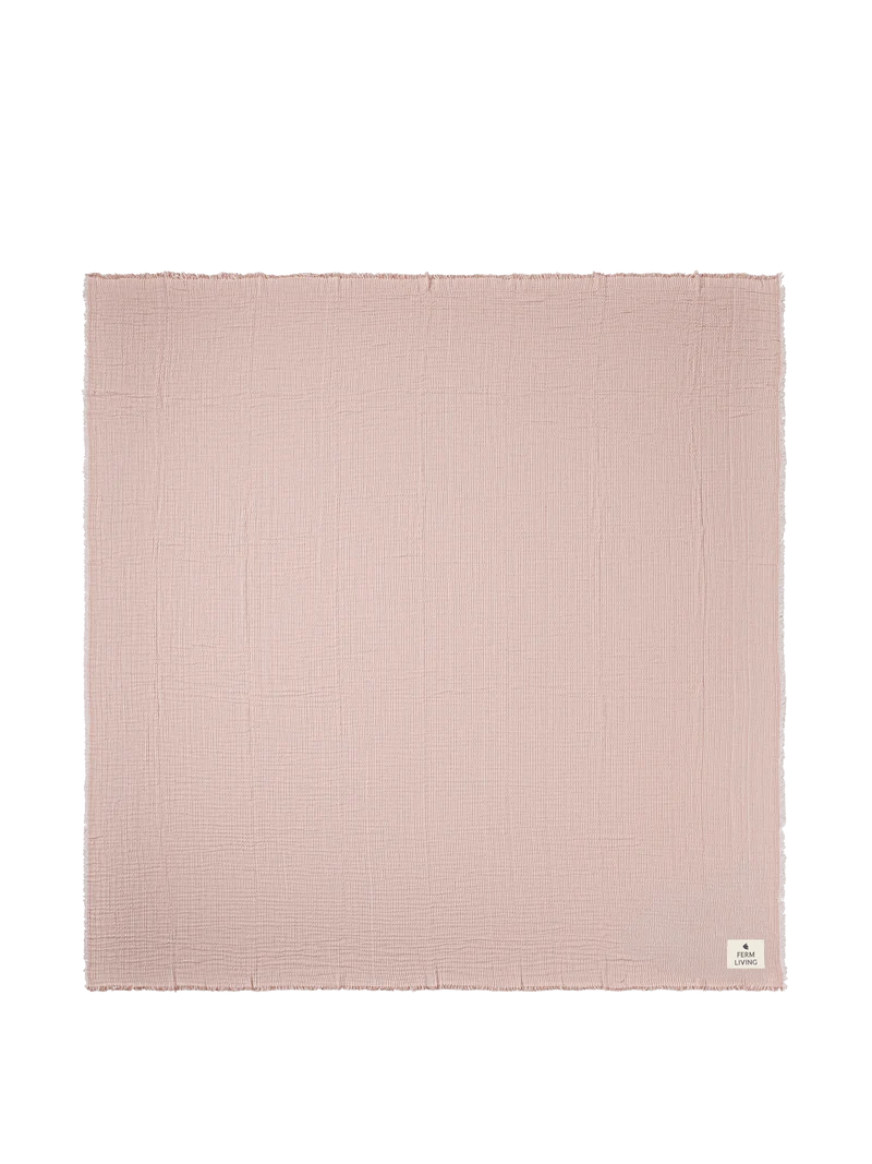 Fino Bedspread - Terracotta/Off-White