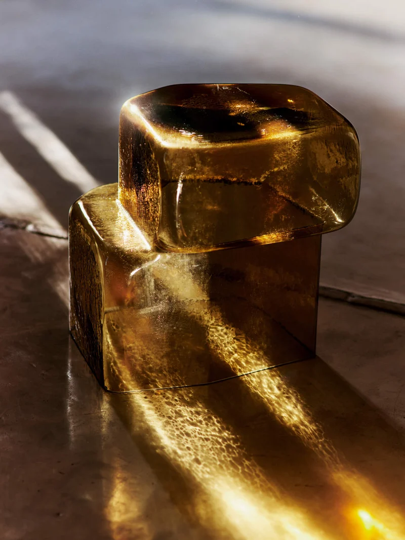 Oscil Sculpture - Recycled Amber