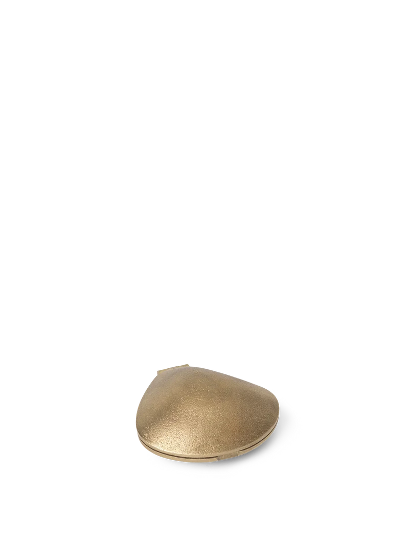 Clam Candle Holder - Brass