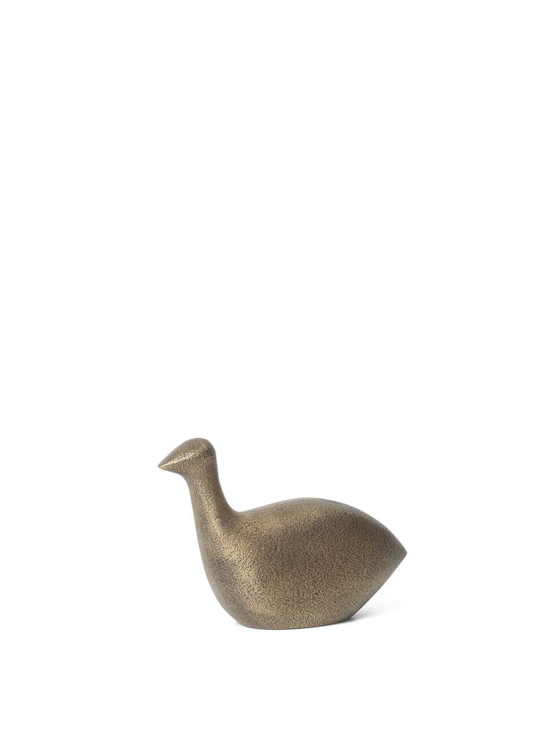Coot Paper Weight - Antique Aluminium