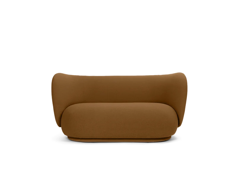 Rico Sofa 2-seater - Grain - Caramel