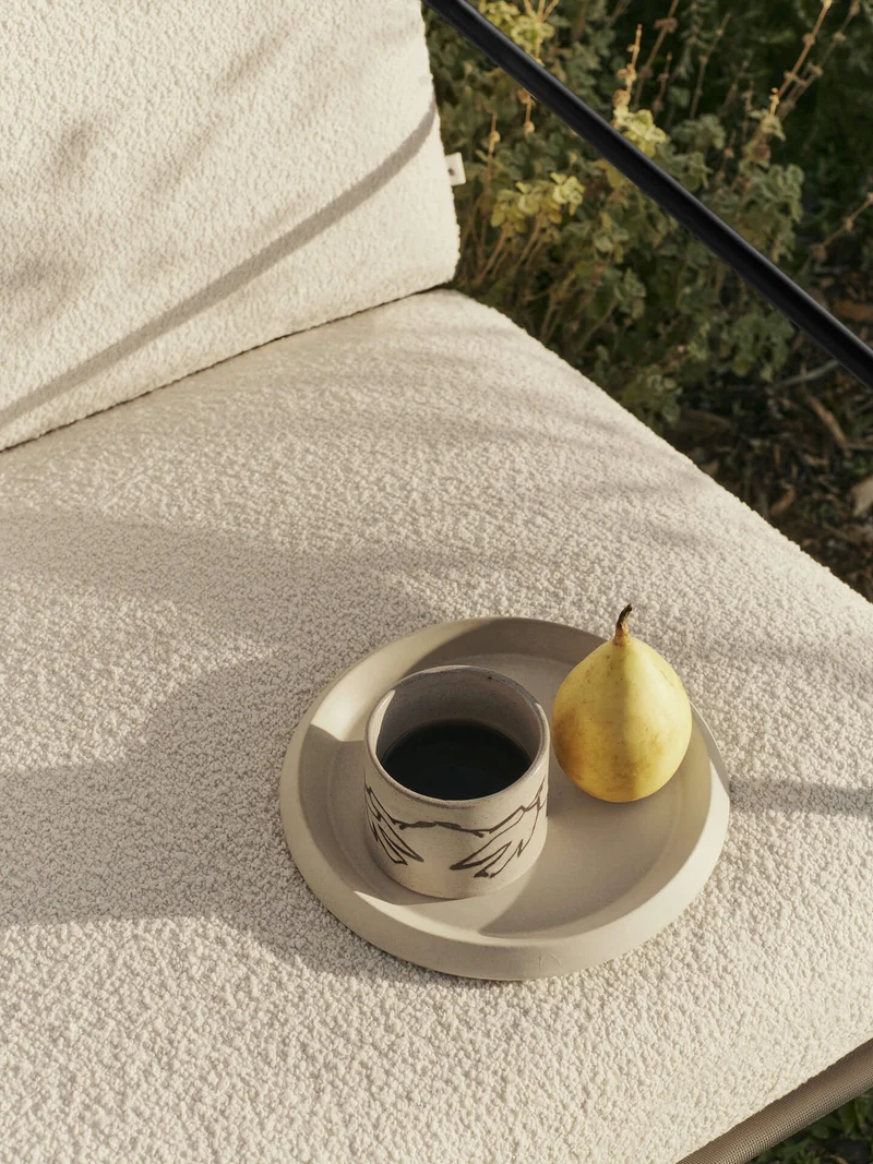 Desert 1-seater - Black - Pure Bouclé - Off-White