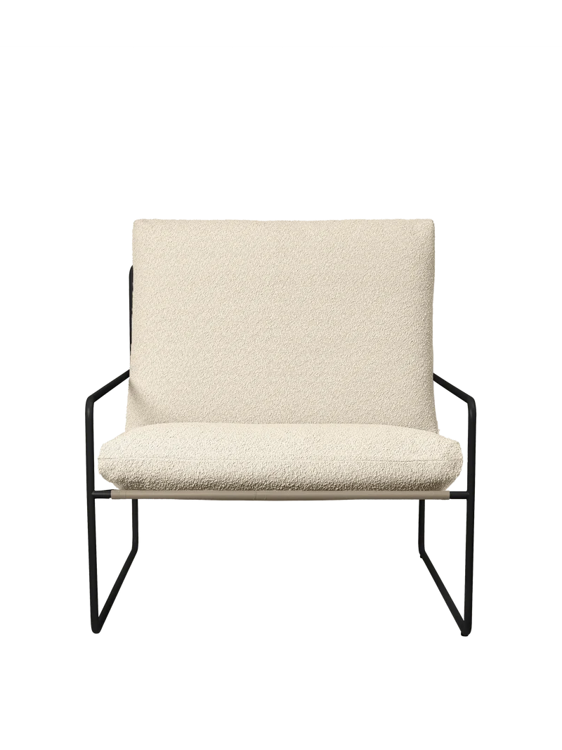 Desert 1-seater - Black - Pure Bouclé - Off-White