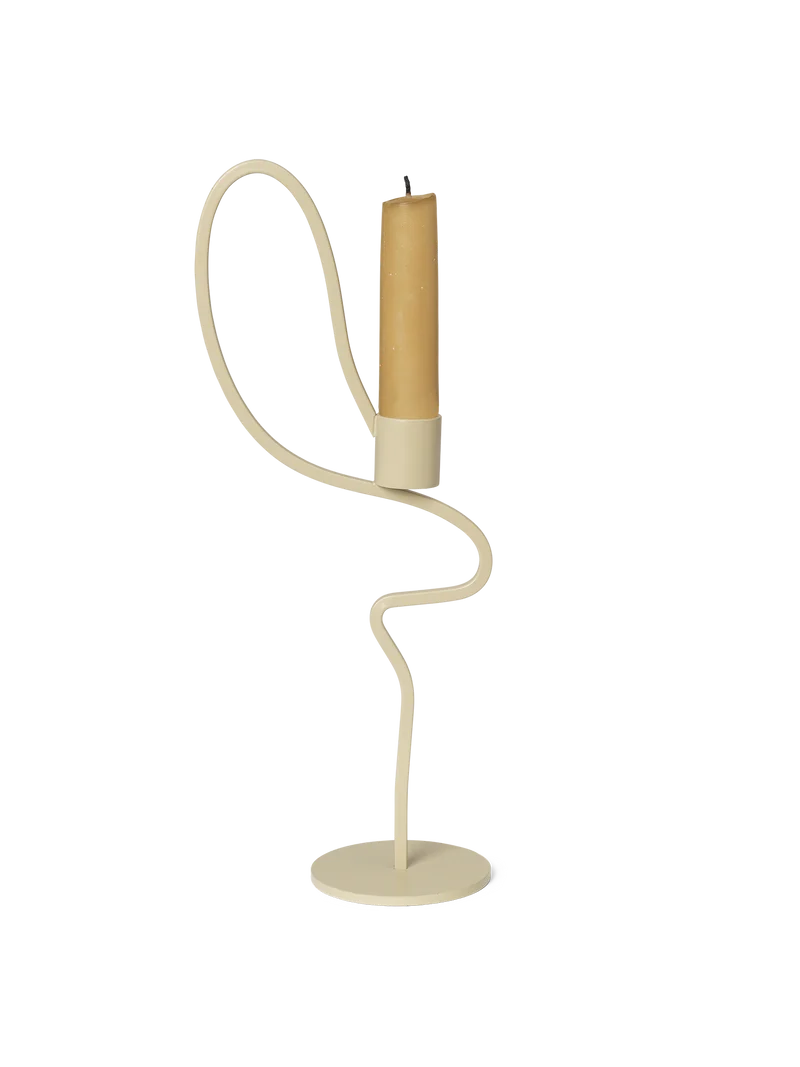 Valse Candle Holder - Tall - Cashmere