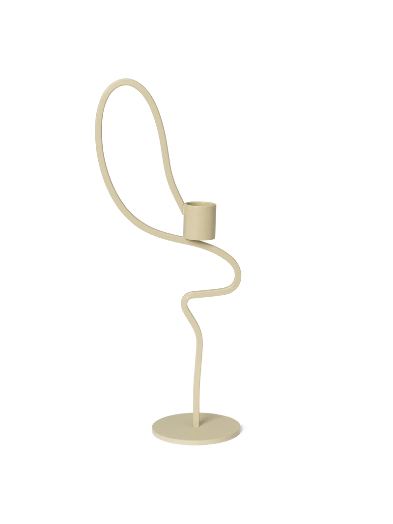 Valse Candle Holder - Tall - Cashmere